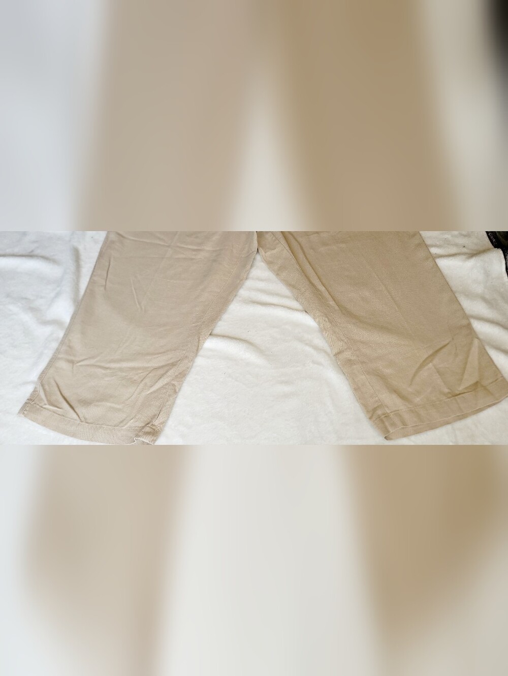 Per Se Womens XL Linen And Viscose Capri Stretch Beach Drawstring Beige Coastal - Picture 3 of 9